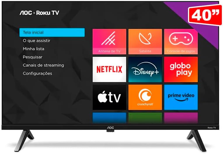 Smart TV 40 Polegadas AOC Roku TV DLED Full HD 40S5045/78G - Bivolt
