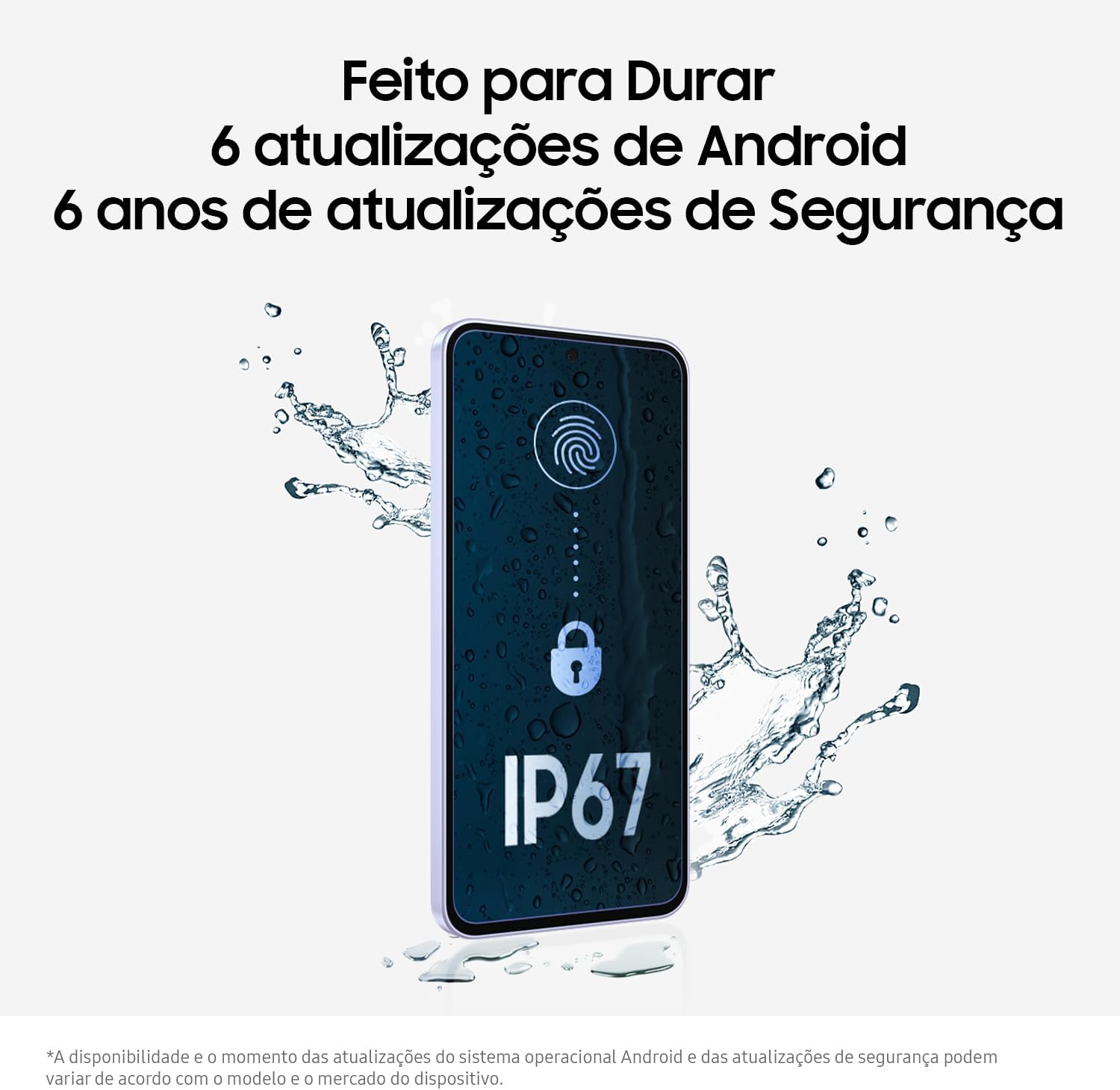 Celular Samsung Galaxy A36 5G 256GB, 8GB RAM, Recursos AI (Preto)