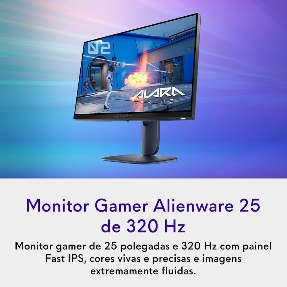 Monitor Gamer 320Hz com Tempo de Resposta 0,5ms