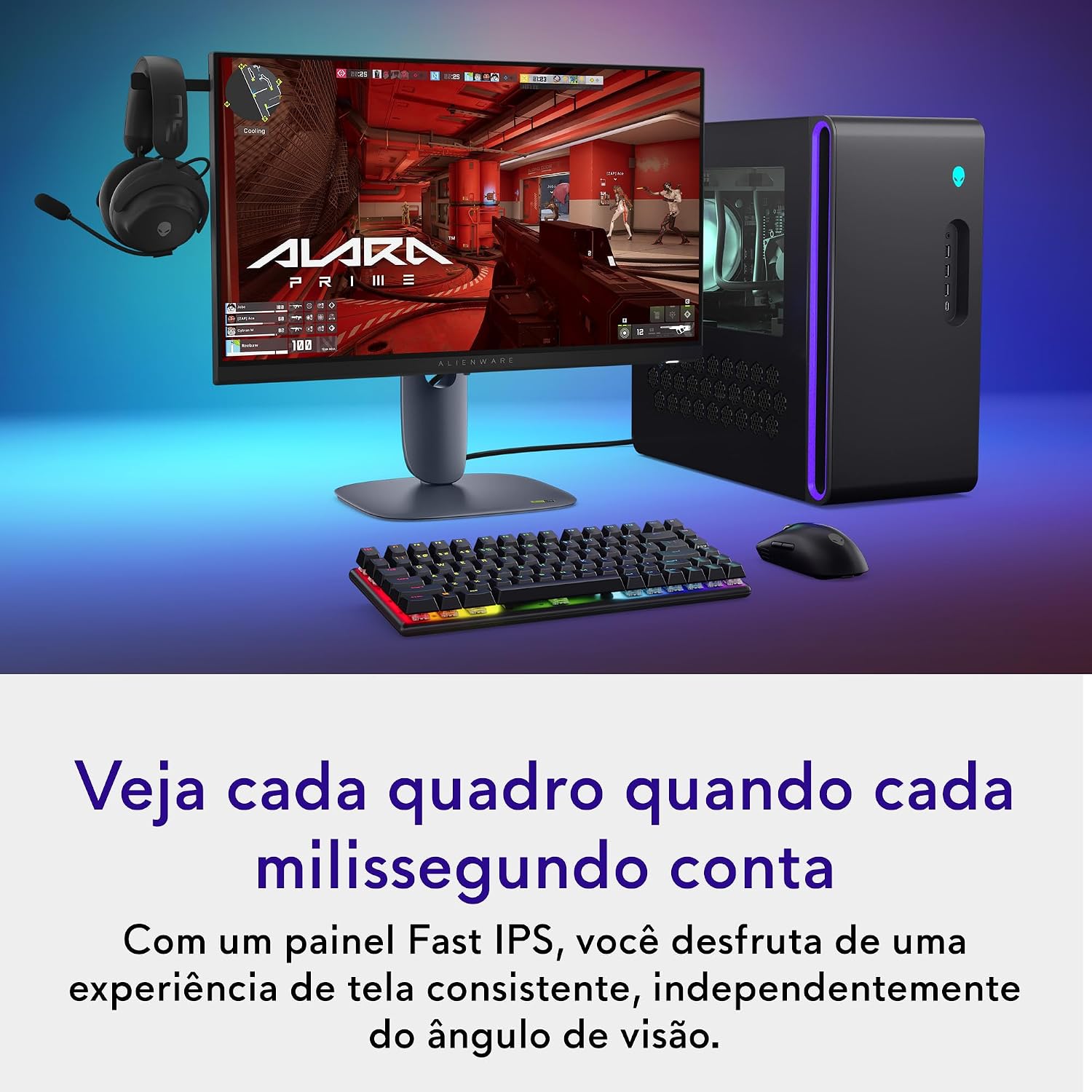 Monitor Gamer 320Hz com Tempo de Resposta 0,5ms