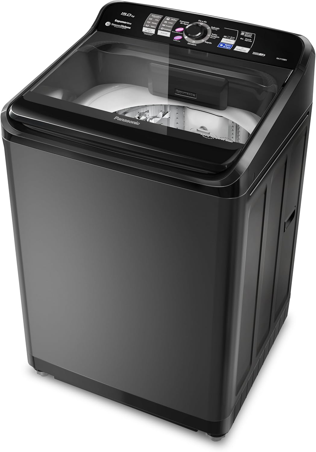 Lavadora de Roupas Panasonic 15kg Titânio 220V