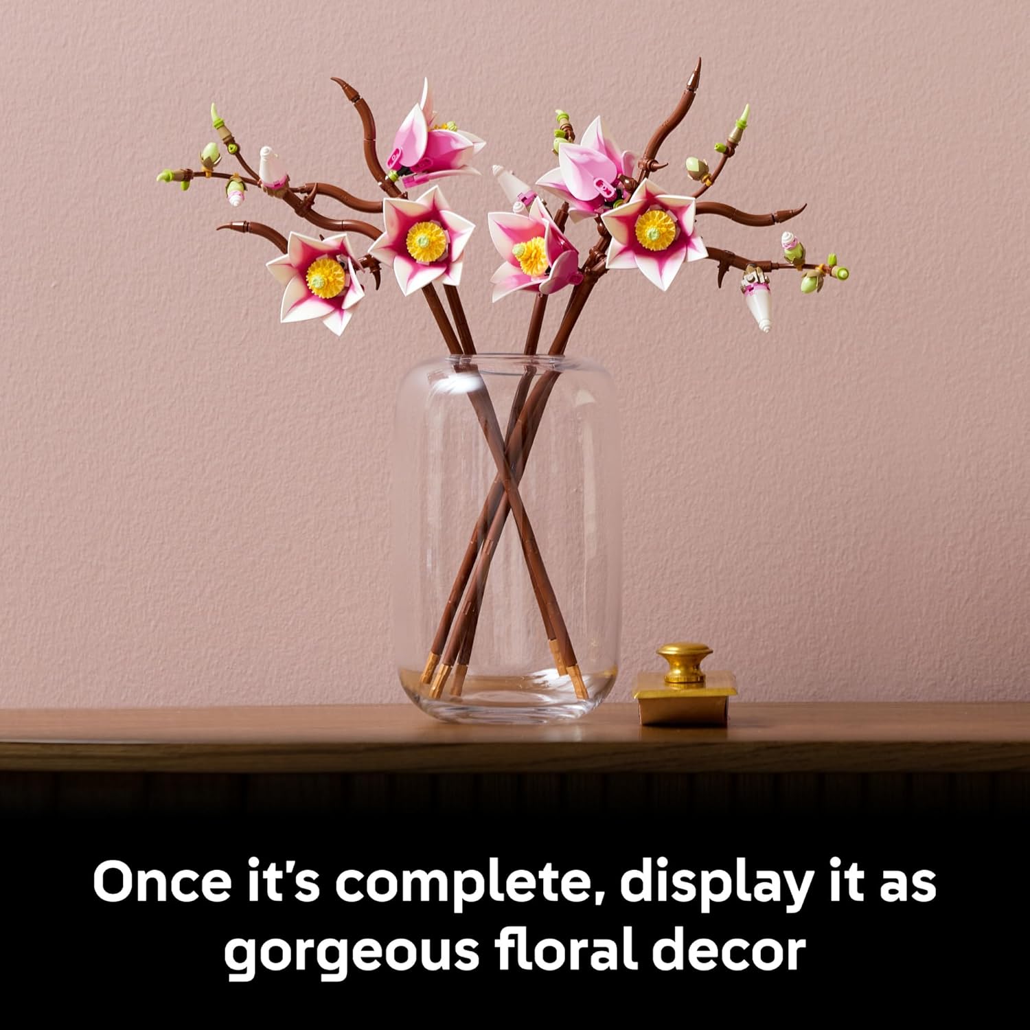 LEGO Botanicals Galhos de Magnólia - Conjunto de Construção para Adultos, Anos 18+ - Flores Artificiais Decorativas para Lar, Escritório - 11510