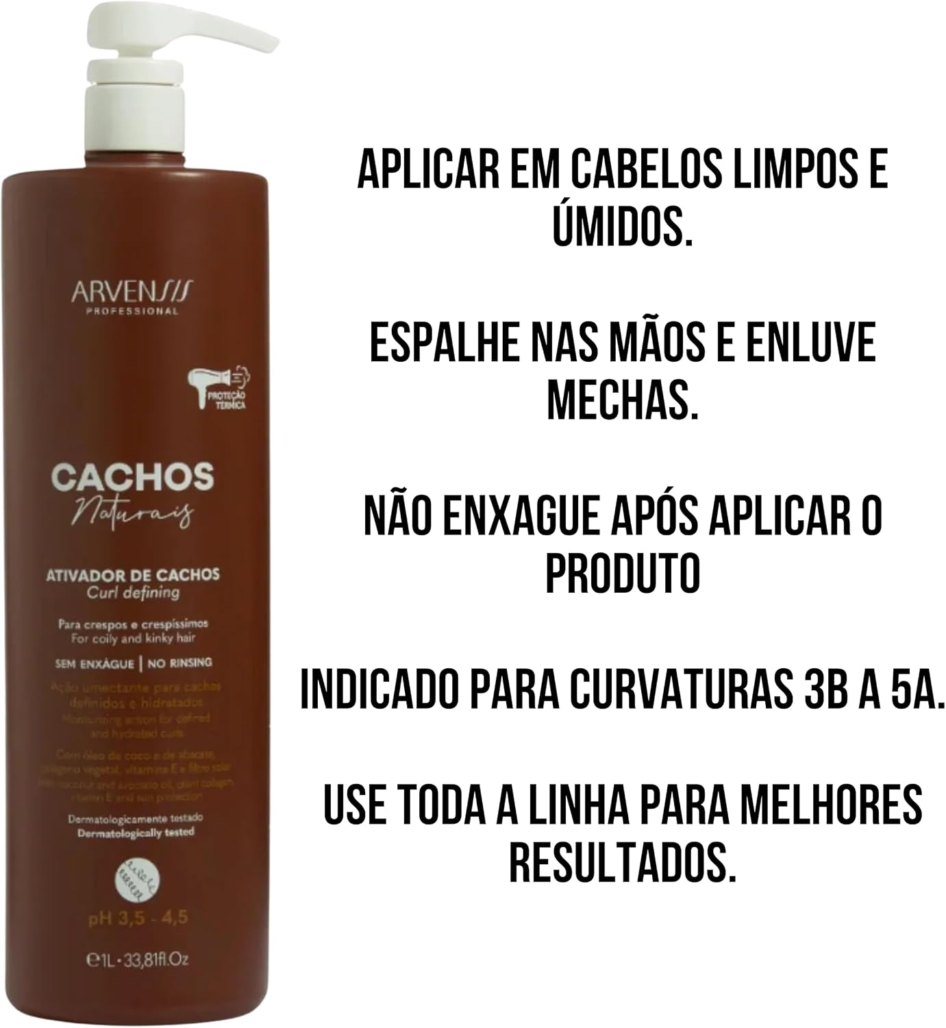 Arvensis – Creme Ativador de Cachos Crespos e Crespíssimos 300g | Definição, Hidratação e Antifrizz com Óleo de Coco, Óleo de Abacate, Colágeno Vegetal e Vitamina E