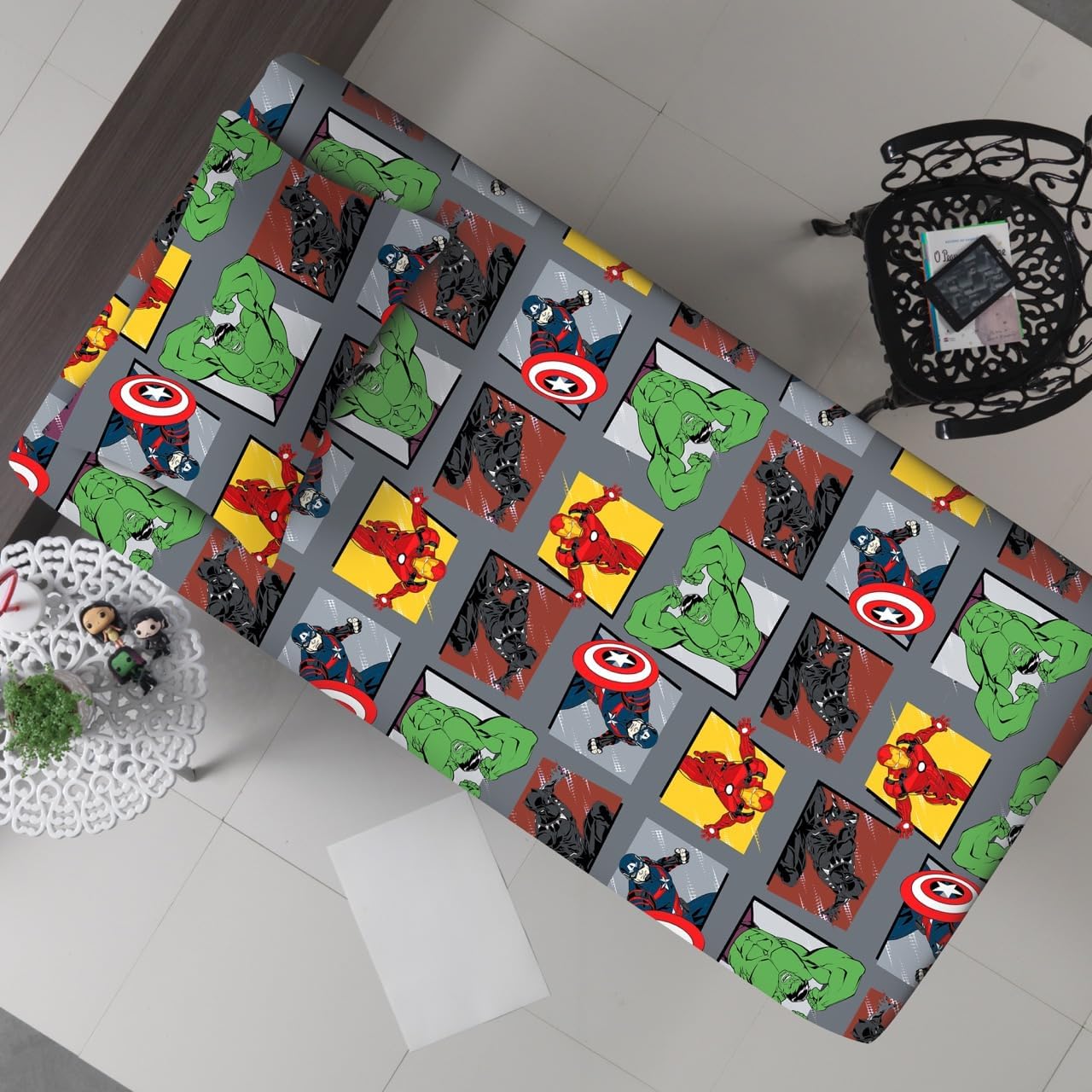 Jogo de Lençol Portallar Disney Stitch Play+ 100% Algodão Casal