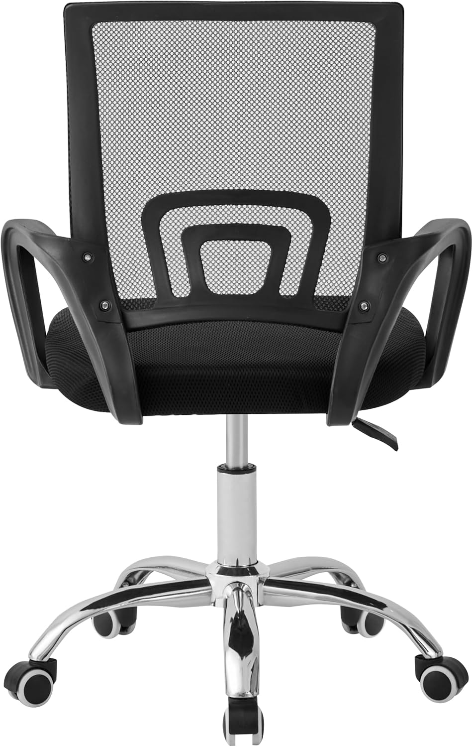 Cadeira Ergonômica Conthey Arco Home Office e Escritório, Encosto Mesh Respirável, Regulagem de Altura a Gás, Base Cromada 5 Rodízios 360°, Braços Fixos, Preta