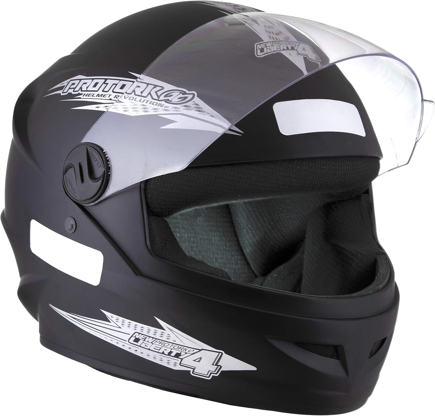 Capacete Automotivo com Viseira 2mm e Fechamento Micrométrico