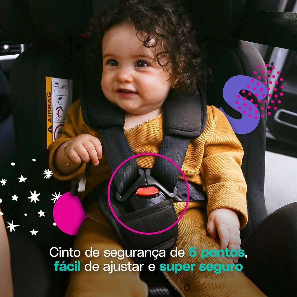 Cadeirinha para Auto até 36kg com 2 Posições de Inclinação