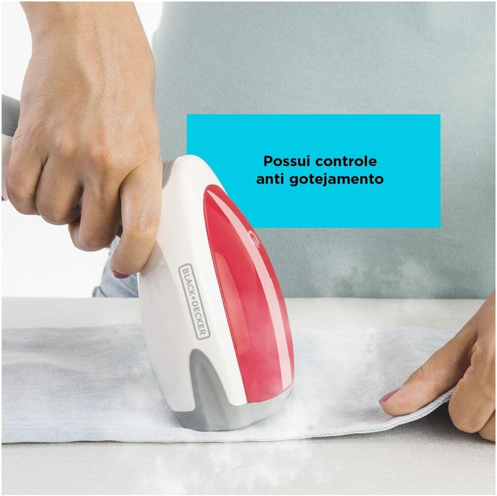 BLACK+DECKER Vaporizador de Roupas Portátil BDV2000V 1200W Vermelho 110V