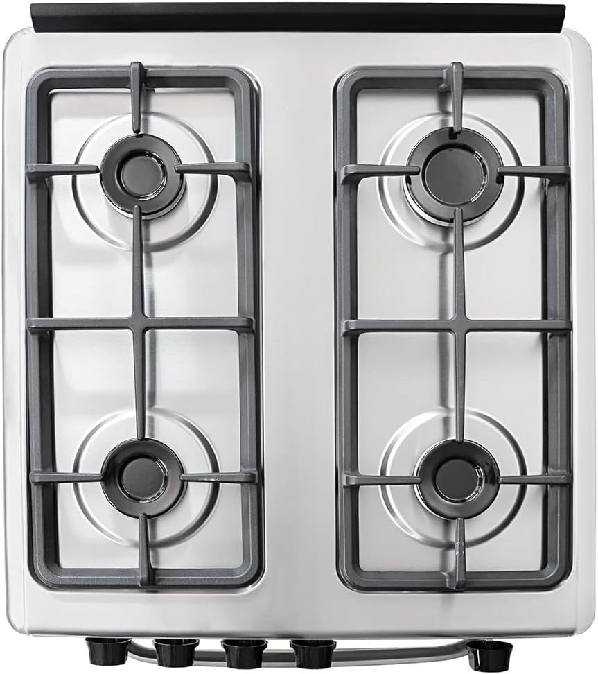 SUGGAR FOGÃO SELECT PRATA MESA DE INOX 4 BOCAS TREMPES DUPLAS FERRO FUNDIDO PORTA ESPELHADA ACENDIMENTO AUTOMÁTICO BIVOLT FGISL410PRIX