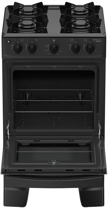 Fogão Automático com Forno de Vidro Duplo