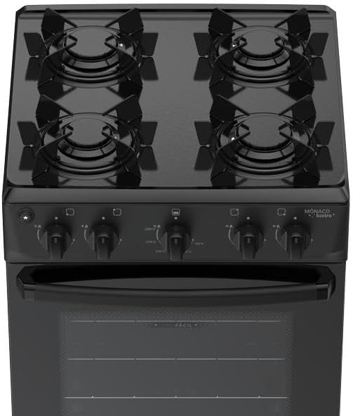 Fogão Automático com Forno de Vidro Duplo