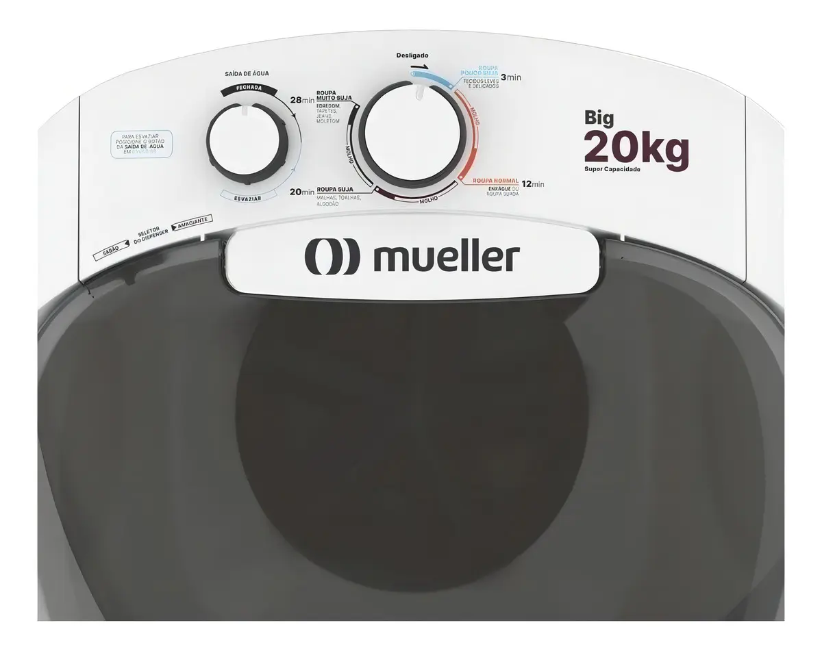 Máquina de lavar semi-automática Mueller Big - 20kg branca 127/220V