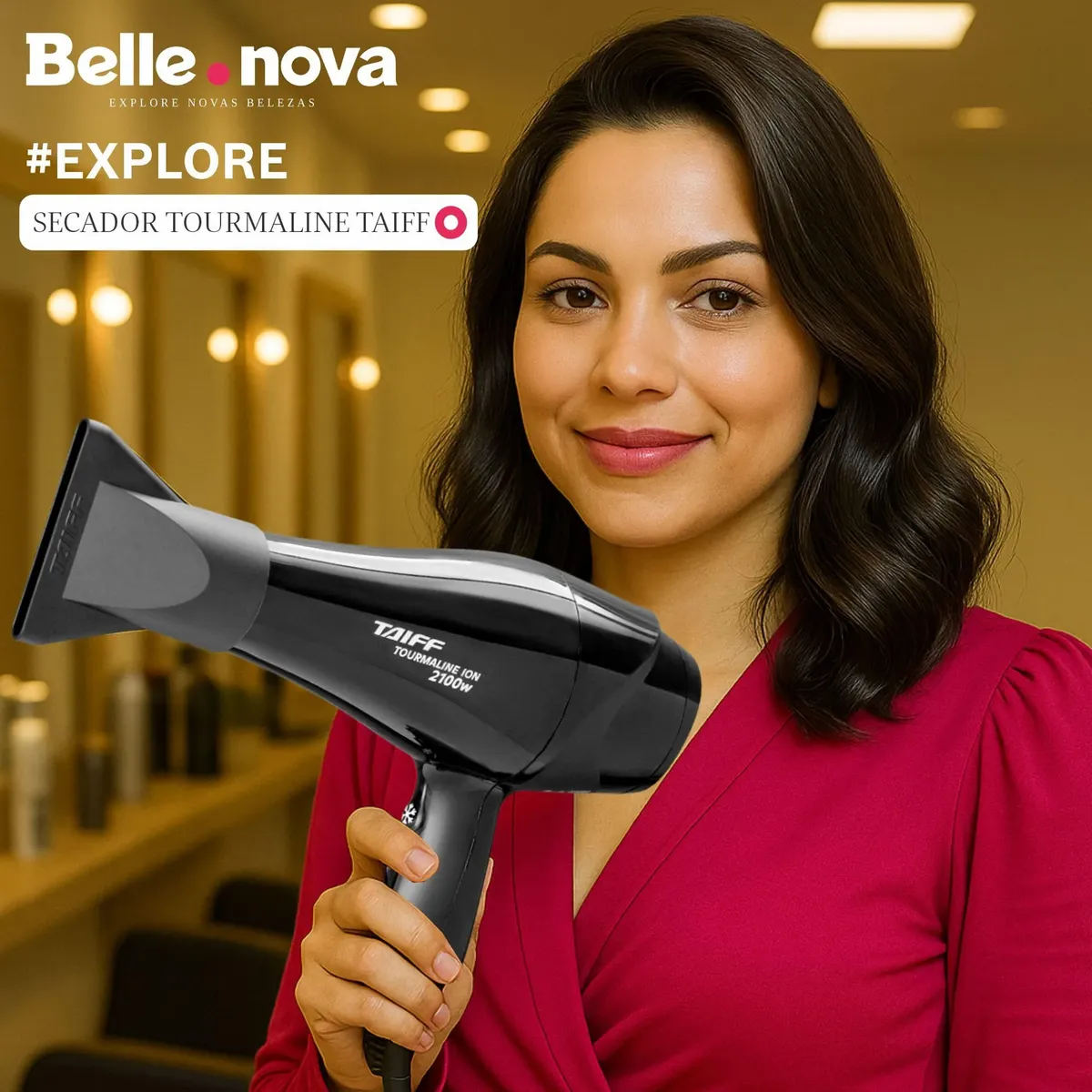 Secador De Cabelo Taiff New Tourmaline Profissional 2100w
