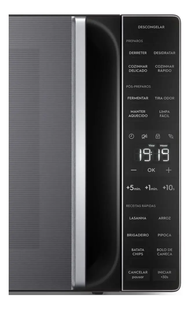 Micro-ondas Electrolux 36L cor Inox Efficient com Descongelamento - Bivolt 110V/220V