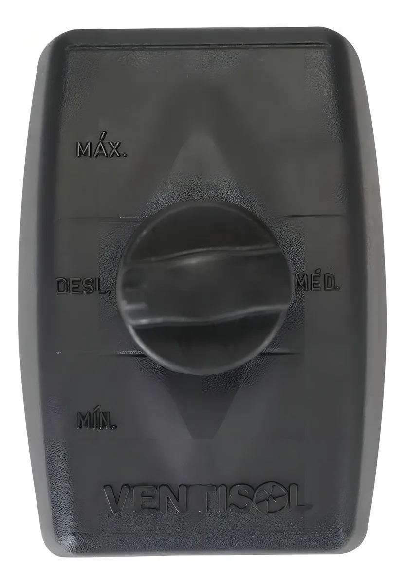 Ventilador de parede Ventisol Comercial preto 200w com 3 pás de plástico