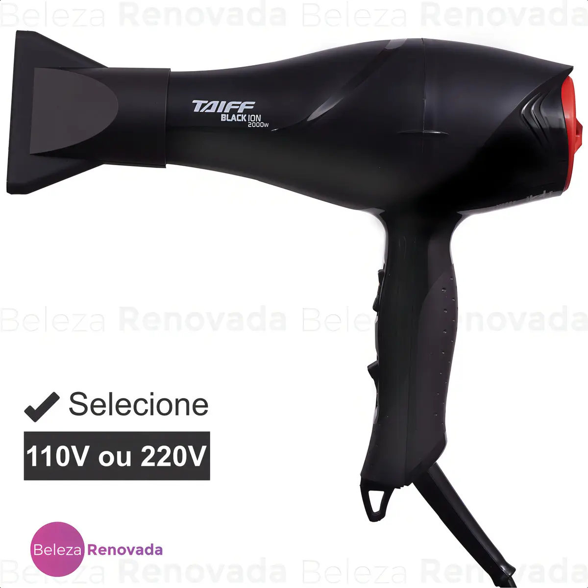 Taiff Secador Cabelo New Black Ion Profissional 2000w