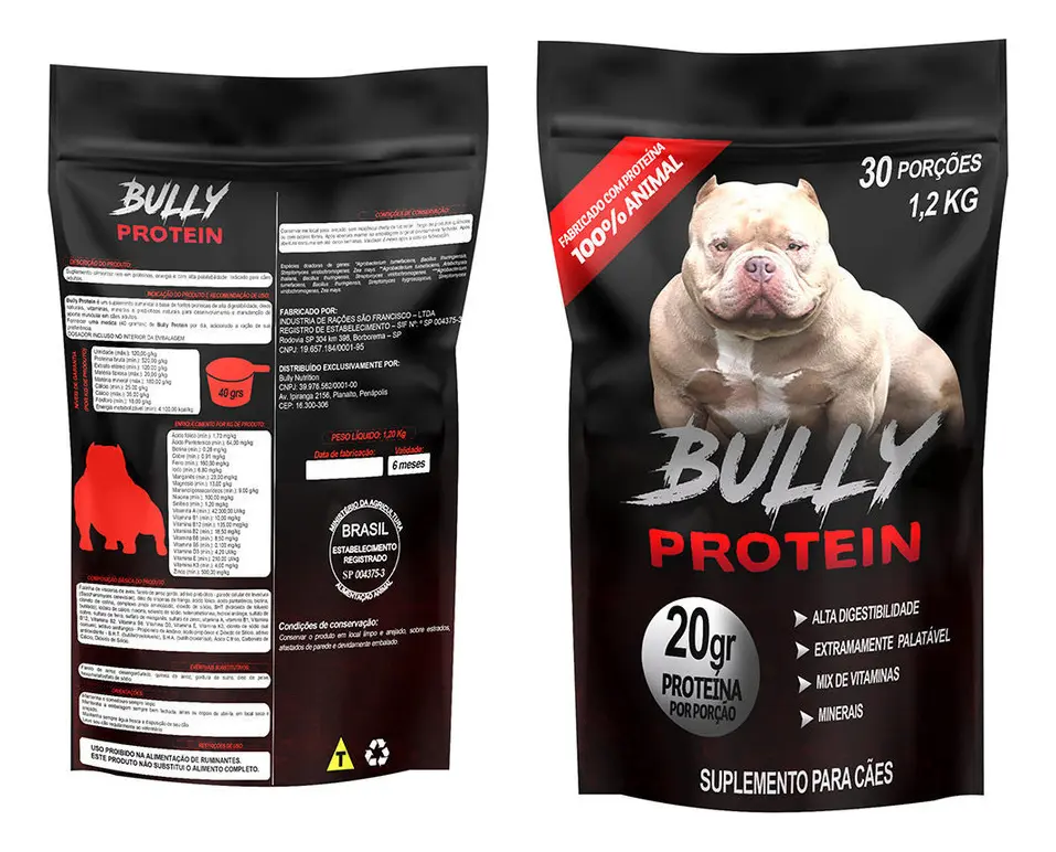Ração Bully Lac 15kg + Suplemento Bully Protein 1,2kg |saude
