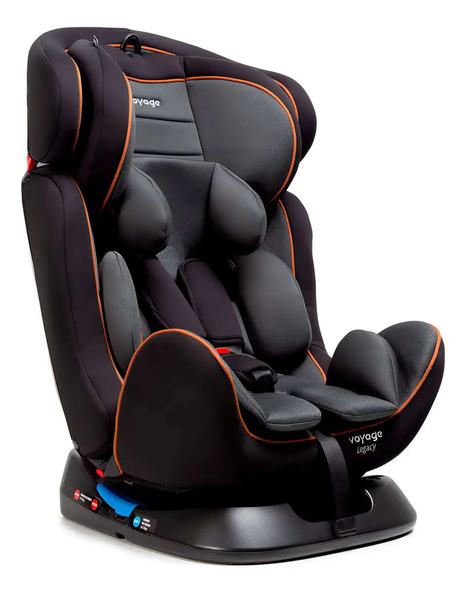 Cadeirinha Infantil Reclinável Legacy Cinza e Preto Mescla Voyage