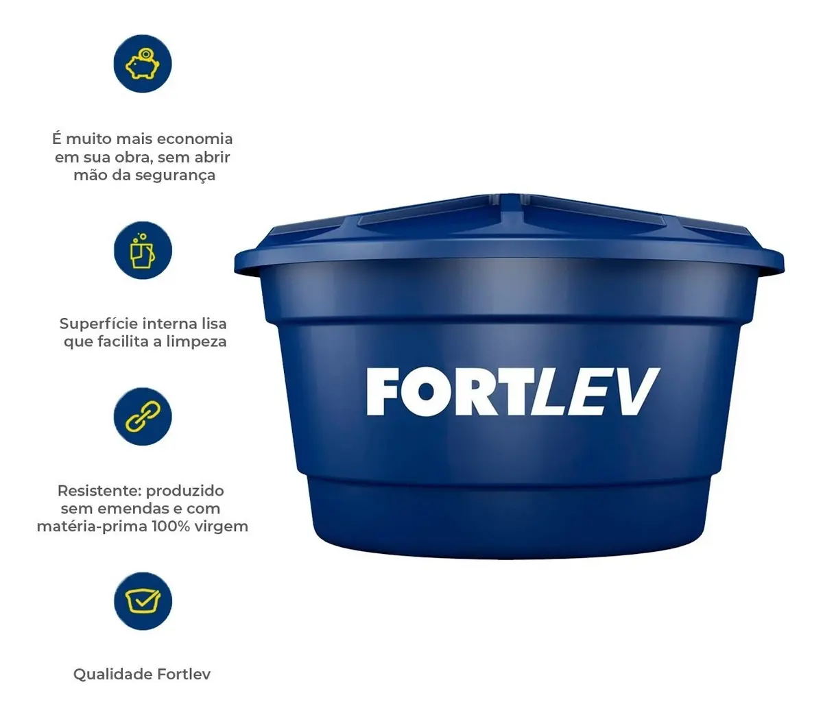 Caixa d'água vertical polietileno 250L