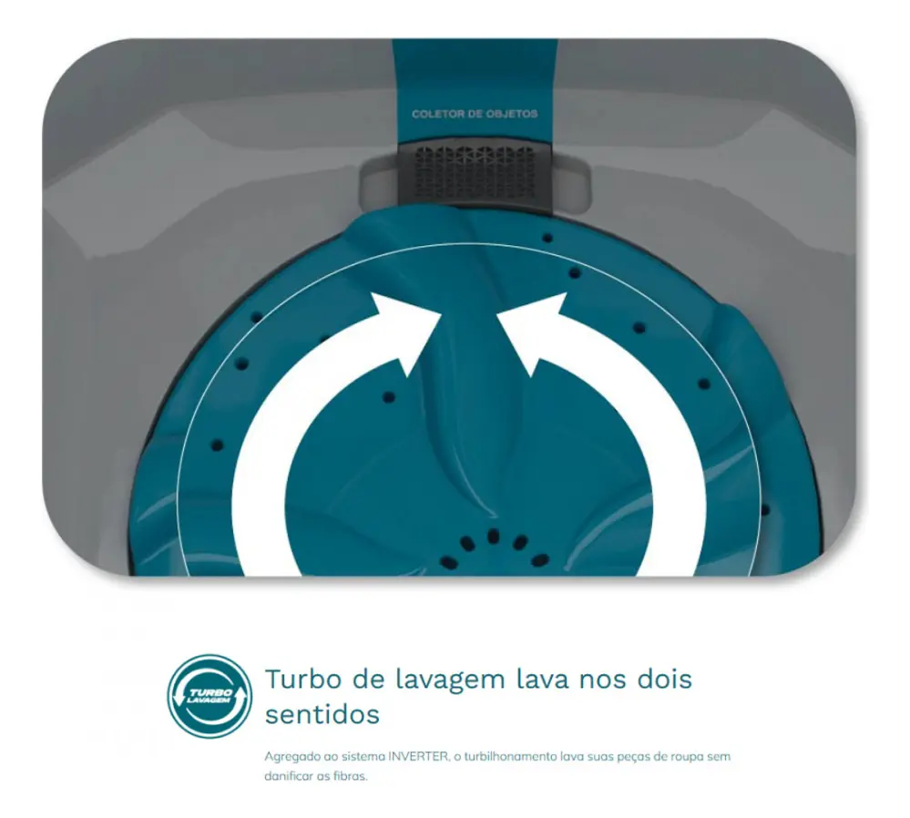 Tanquinho Semiautomático Praxis 22kg Turbo Inverter - Bivolt 110V/220V