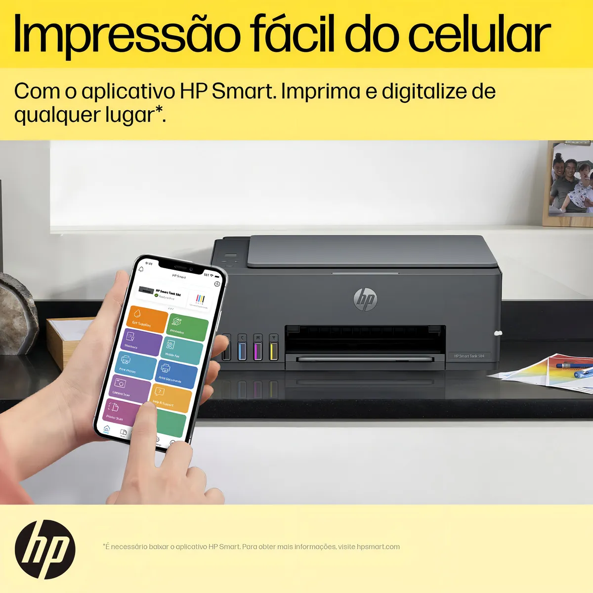 Impressora Multifuncional HP Smart Tank 584 - Preta